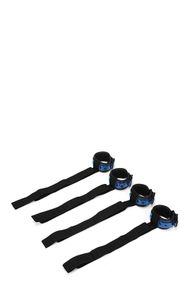 Набір БДСМ для ліжка WHIPSMART DIAMOND BED RESTRAIN KIT BLUE sexstyle