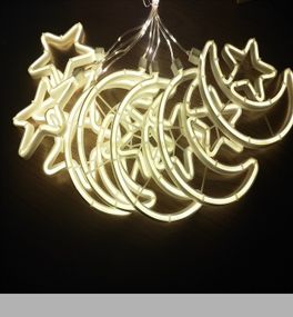 Світлодіодна гірлянда-світлова завіса Xmas Copper Curtain 4,3 м з 5 зірками XPRO (47647-7260_494)