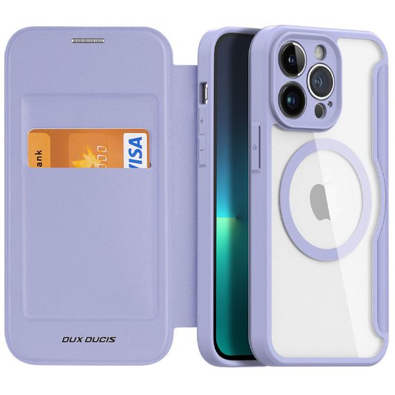 Чохол-книжка Dux Ducis Skin X Pro with MagSafe для Apple iPhone 14 Pro (6.1") Purple | Зображення 1