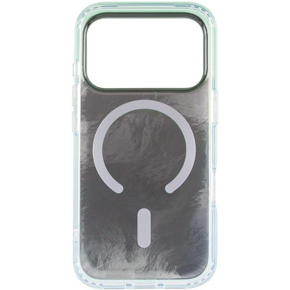 Чехол TPU Shiny Mountain (MagFit) для Apple iPhone 17 Pro Max (6.9") Green / Blue | Зображення 2