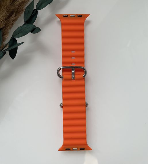 Силіконовий ремінець для Smart Watch Ocean Band 42/44/45/49 (Помаранчевий) | Зображення 5