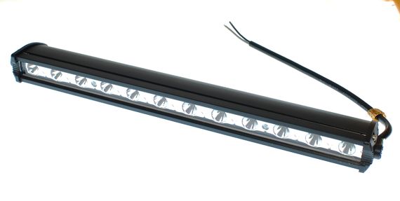 Светодиодная фара AllLight E-36W однорядная 12chip OSRAM 3535 spot 9-30V | Зображення 1