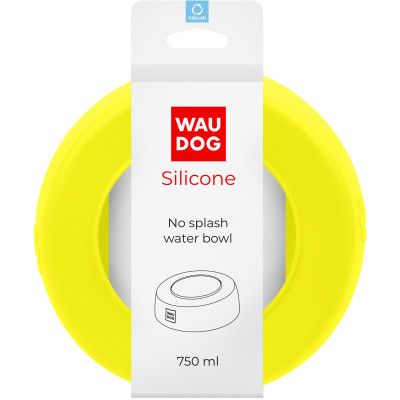 Посуда для собак WAUDOG Silicone Миска-непроливайка 750 мл желтая (50788) | Зображення 3