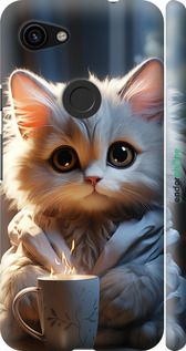 Чохол на Google Pixel 3a XL Білий кіт "5646m-1713-2448"