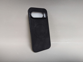 Чехол для Google Pixel 10 Pro XL / Гугл Пиксель 10 Про ХЛ, Leather TPU, эко-кожа, MagSafe, противоударный, черный