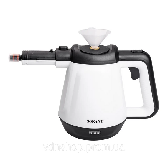 Пароочисник ручний Sokany 1200 Вт з насадками, відпарювач для кухні, меблів та ванної, парове чищення | Зображення 3