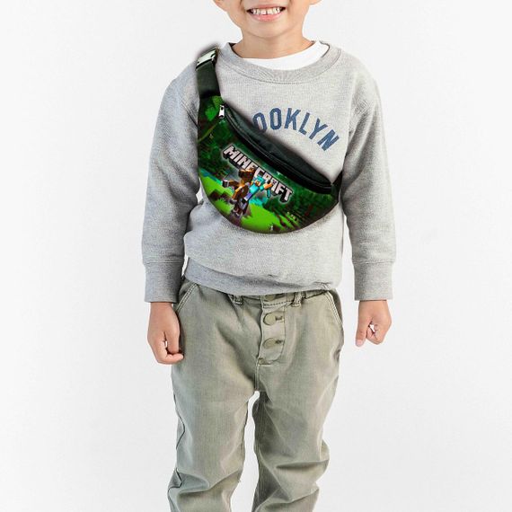 Набір дитячий майнкрафт "Minecraft" рюкзак, сумка-бананка, кружка (00269) | Зображення 1