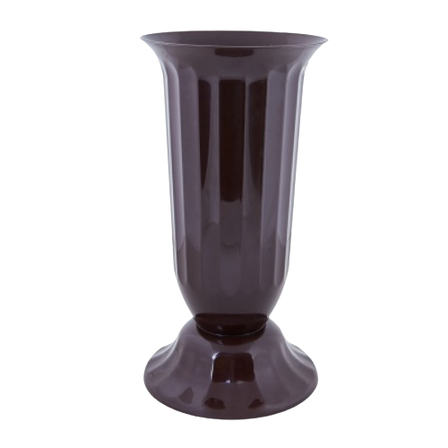 Вазон Флора з підставкою 29см темно-коричневий Алеана