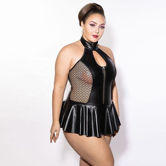 Боді JSY P61158 Black Plus Size | Зображення 4