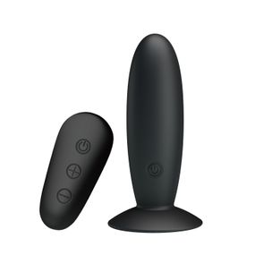 Анальна пробка з вібрацією MR Play Super Rower Remote Control Vibrating Anal Plug, чорна