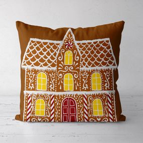 Подушка декоративная Soft Пряничний будиночок 45x45 см (45PST_23NG012)