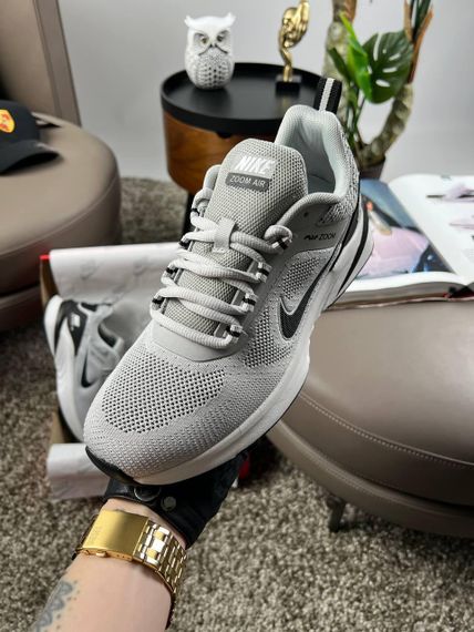 Чоловічі кросівки Air Zoom Light Grey Black  (текстиль) A4079 43 27,5 | Зображення 6