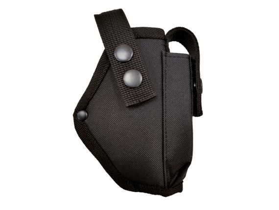 Кобура до ПМ Макарова поясна + шнур страхувальний тренчик з чохлом під магазин чорна 986 MAS MAS | Зображення 5