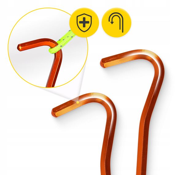 Набір кілочків для намету Mountain Goat алюмінієві 18 см, Hex 10 шт (P-5905973406871) | Зображення 6