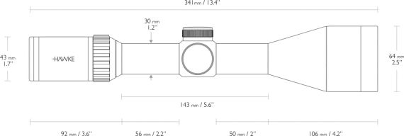 Приціл оптичний Hawke Vantage 30 WA 3-12х56 сітка L4A Dot з підсвічуванням | Зображення 5