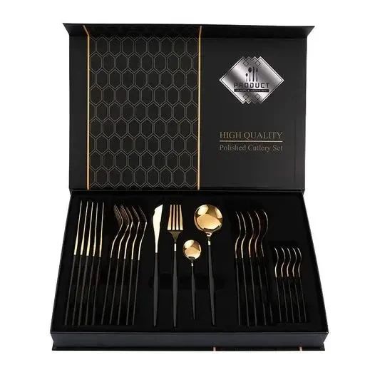 Набір столових приладів Kitchen Ware 24 шт. з нержавіючої сталі на 6 персон