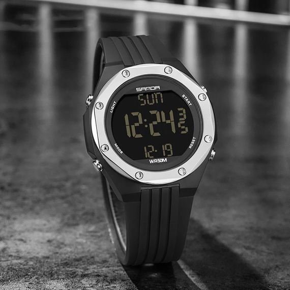 Часы Sanda 6093 Black-Silver | Зображення 3