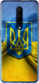 Чехол на OnePlus 7 Pro Флаг и герб Украины 1 "375u-1696-17620"