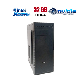 Робоча станція Vinga CS115-450W Tower / 2x Intel Xeon E5-2660 v4 (14 (28) ядер по 2.0 - 3.2 GHz) / 32 GB DDR4 / 256 GB SSD NVMe / nVidia Quadro M2000, 4 GB GDDR5, 128-bit б/в