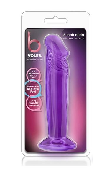 Фалоімітатор реалістичний, на присосці Blush Yours Sweet N фіолетовий, 16.5 х 3.8 см sexstyle | Зображення 4
