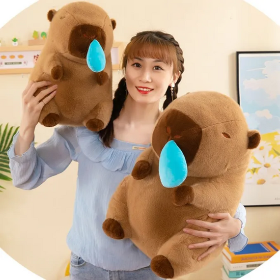 М'яка іграшка Капібара із соплею на механізмі, антистрес іграшка соплива капібара, 50 см | Зображення 9