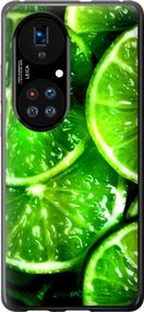 Чохол на Huawei P50 Зелені часточки лимона "852u-2292-2448"