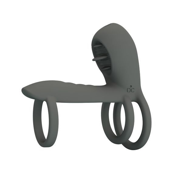 Насадка с вибрацией Pretty Love - MASTER RING GRAY, BI-040135-1 sexstyle | Зображення 2