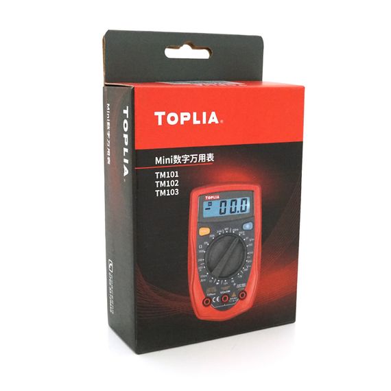 Мультиметр TOPLIA TM101 Вимірювання: V, A, R | Зображення 3