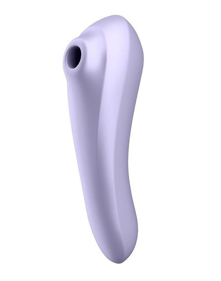 Смарт-вібратор та вакуумний стимулятор 2в1 Satisfyer Dual Pleasure, Фіолетовий — новітня інтимна технологія для максимального задо | Зображення 4