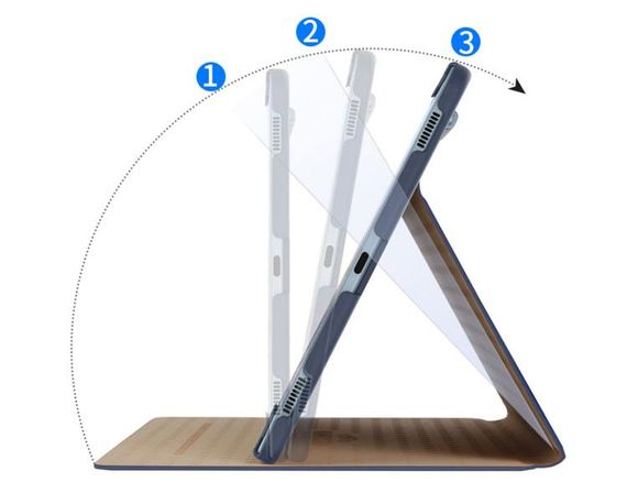 Чохол Kaku Slim Stand для планшета Samsung Galaxy Tab S6 10.5" 2019 ( SM-T860 / SM-T865 ) - Dark Blue | Зображення 4