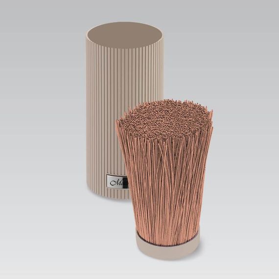 Подставка для ножей Maestro MR-1437-BEIGE универсальная настольная с щеточным наполнителем бежевая | Зображення 2