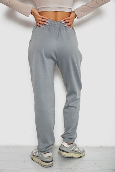 Спортивные штаны женские на флисе, цвет серый, 238R57020 | Зображення 3