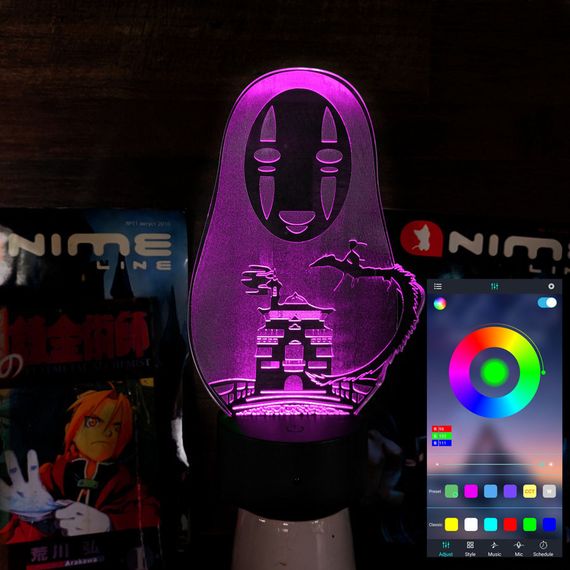 Акриловий світильник-нічник керування з телефона Формен Spirited Away tty-n001793