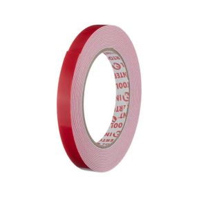 Стрічка клейка двостороння універсальна 5 м, 12*1 мм, біла, спінений поліетилен INTERTOOL KT-0813