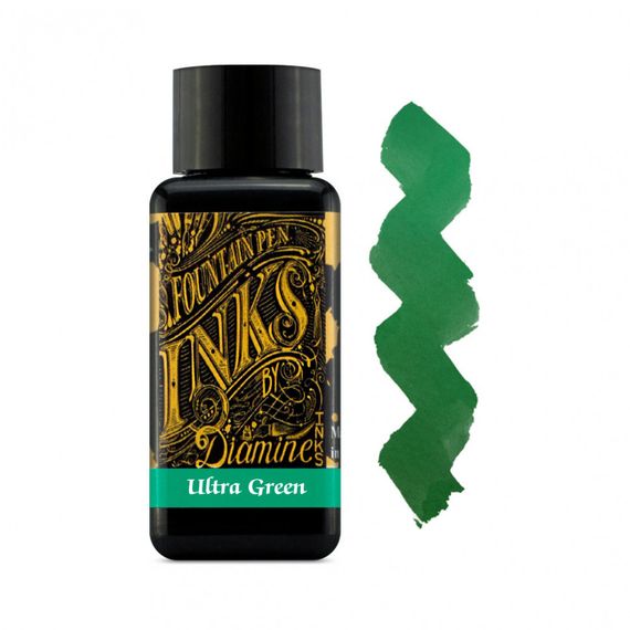 Чернила для перьевых ручек Diamine Ink 30мл, Ultra Green (зеленый)