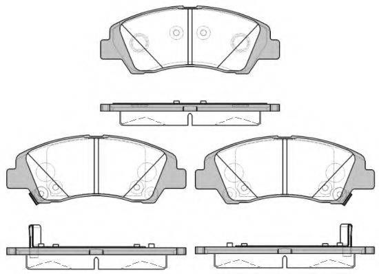 Колодка гальм. диск. HYUNDAI i10 (IA) (1213-) передн. (вир-во REMSA) REMSA 158302 на HYUNDAI GRAND i10 (IA)