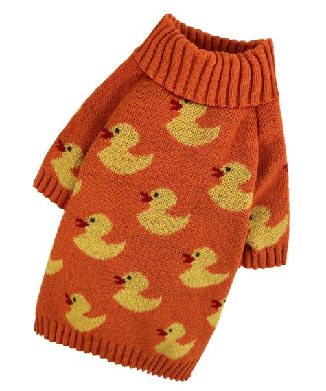 Светр в'язаний Каченята помаранч Y-345 | Зображення 2