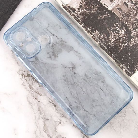 Чохол TPU Starfall Clear для Xiaomi Redmi 12C Блакитний | Зображення 3