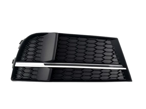 Решітки протитуманних фар S-Style V-2 (2016-2020, 2 шт, Чорний) для Ауди A3 рр | Зображення 1