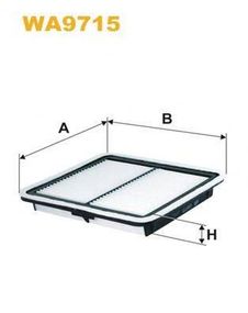 Фільтр повітряний (вир-во WIX-FILTERS) WIX FILTERS WA9715 на SUBARU XV CROSSTREK