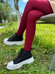 Детские колготки  цветные однотонные (рубчик) ТМ Twinsocks р. от 74 до 146 Бордовый, 98-104 / 3-4 года