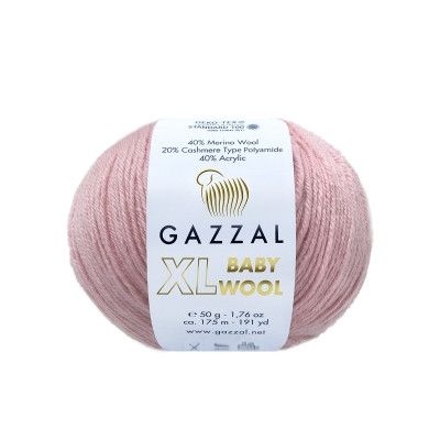 Gazzal BABY WOOL XL No 828 пряжа для в'язання Gazzal