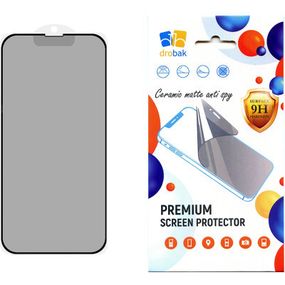 Стекло защитное Drobak Matte Ceramics Anty Spy Apple iPhone 15 (292925)