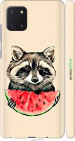 Чохол на Samsung Galaxy Note 10 Lite Єнотик з кавуном "4605m-1872-2448"