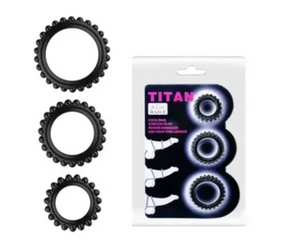 Набор из 3 эрекционных колец " TITAN " BI-210143 sexstyle