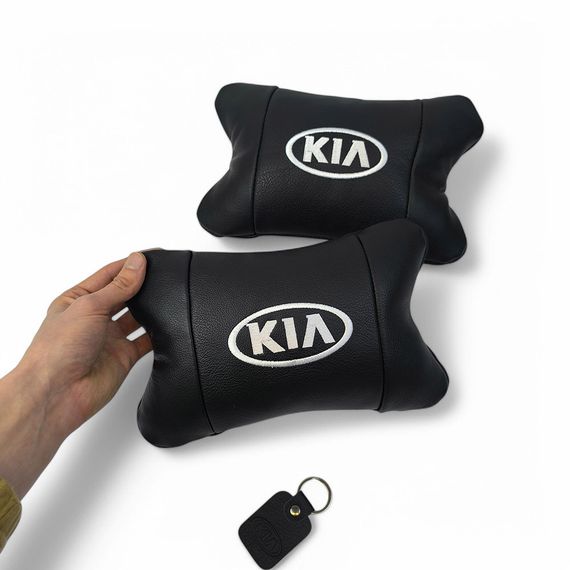 Подушка под шею с логотипом Kia, Подушка для поддержки головы в машине с логотипом бренда IG-69 | Зображення 5