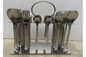 Набір столових приборів Cutlert Set CD-03 36 предметів з нержавіючої сталі 18/10 у футлярі (44327-CD-03_1063)