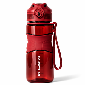 Бутылка KANGZYUAN 650 мл - Красная Tritan BPA-free, ударопрочная, спортивная с эргономичной крышкой