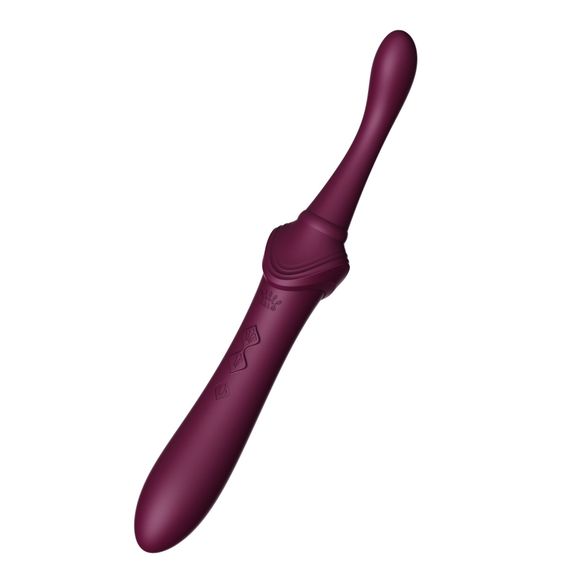 Мультифункціональний вібратор Zalo — Bess 2 Velvet Purple, 4 насадки, підігрів | Зображення 6