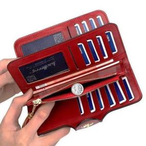 Женский кошелек для денег Baellerry N2341 Вишневый